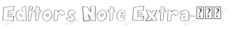 Editors Note Extra字体转换